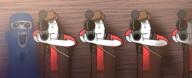 5soyjaks aiming_at_viewer balaclava blue_shirt bullet closed_mouth clothes drawn_background firearm glasses gun hat holding_gun holding_object holding_rifle looking_at_you mask oh_my_god_she_is_so_attractive red_shirt rifle scope sniper_(tf2) sniper_rifle soytopia spy_(tf2) stubble subvariant:el_perro_loco suit team_fortress_2 variant:el_perro_rabioso variant:markiplier_soyjak vest // 2462x1000 // 1.1MB