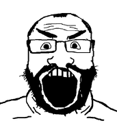 angry beard glasses looking_at_you open_mouth subvariant:science_lover transparent_background variant:markiplier_soyjak // 600x672 // 13.1KB