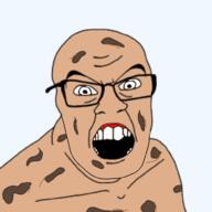 angry cookie glasses macraf_(namefag) meta:tagme open_mouth variant:feraljak // 1000x1000 // 232.7KB