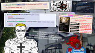 1_corinthians_(bible) 2soyjaks abortion ack angry aryan award badge banned_user beard bible_quote blood blood_from_eyes blood_from_forehead blood_on_face bloodshot_eyes blue_eyes christian_cross christian_identity christianity chud church clothes cross crying debunk demon demon_horns deuteronomy_(bible) facing_front flag:minor_attracted_person flag:russia flag:transgender_pride_flag flag:united_states genesis_(bible) glasses green_sclera hair hanging horn irl_background judaism judges_(bible) looking_at_you looking_up map_(pedophile) missing_teeth moses muscles numbers_(bible) open_mouth orthodox_church pedophile pentagram pentagram_forehead_mark planned_parenthood pol_(soyjak_party) red_skin religion rope rotten_teeth rotting satan satanism satanist_warrior_(user) smile soyjak soyjak_party star_of_david subvariant:muscular_chud suicide talmud tongue tranny united_states variant:bernd variant:chudjak vein yellow_hair yellow_teeth z_(zionism) zionism zionist // 1920x1080 // 552.8KB