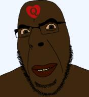 black_skin bloodshot_eyes brown_eyes brown_skin lips queen_of_hearts variant:cobson yellow_sclera yellow_teeth // 775x849 // 54.3KB