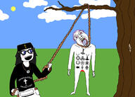 2soyjaks ack bible bloodshot_eyes christian_cross christian_identity christianity clothes cross crying eastern_orthodox hammer hanging holy_bible necklace open_mouth orthodox orthodox_cross orthodoxy pagan paganism rope snoo soyjak stubble suicide symbol thor_hammer tongue tranny tree variant:bernd variant:soyak variant:soytan // 2100x1500 // 440.0KB