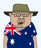 aussie australia clothes ear fat flag:australia glasses gynaecomastia hat mustache mutt remastered retard series:muttverse subvariant:aussiemutt subvariant:impish_amerimutt subvariant:tongamutt variant:chudjak variant:impish_soyak_ears // 877x1025 // 40.3KB