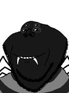 4_eyes animal black_skin bug earless fangs no_ears series:animaljaks sharp_teeth smile spider stripes subvariant:impish_spider teeth variant:impish_soyak_ears // 598x800 // 18.8KB