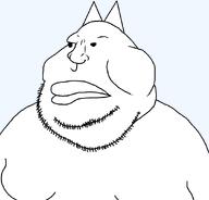 cat_ear closed_mouth fat no_glasses series:unfunnycreature soyjak stubble unfunny_creature variant:meximutt // 888x849 // 16.0KB