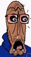 ai_generated animated beard bloodshot_eyes brown_skin euromutt european_union flag:european_union glasses luma most_obsessed_faggot_award open_mouth subvariant:doctos subvariant:euromutt sweater teeth variant:markiplier_soyjak // 600x1085 // 24.0MB