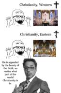 2soyjaks actor background catholic catholicism christian_cross christian_identity christianity church crucifix format glasses hand hands_up irl_photo jesus_christ mouth_open orthodox orthodox_church orthodox_cross orthodox_icon ortodoxy religion robert_downey_junior stubble template white_background // 504x767 // 326.3KB