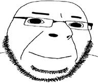 glasses happy soyjak stubble subvariant:medicated_cobson variant:cobson // 1000x849 // 50.1KB