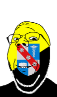 coat_of_arms eyebrows flag:anarcho-capitalism glasses smile stubble subvariant:wholesome_soyjak variant:gapejak // 639x1076 // 65.4KB