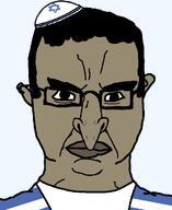 brown_skin clothes hair hat jewish_nose judaism jude kike kippah nose series:yehudyakim star_of_david subvariant:chudjak_front tallit variant:chudjak // 840x1025 // 24.9KB