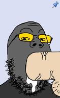blowjob cum glasses grey_skin meta:pornographic_content nsfw open_mouth penis push_pin sex smile soot soot_colors soyjak soyjak_party sticky stubble subvariant:blowjob_gapejak subvariant:wholesome_soyjak testicles variant:gapejak yellow_eyes // 600x976 // 55.3KB