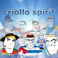 americas amish andalusia argentina aryan basque_country brazil canary_islands criollo cuba galicia germany italy portugal rio_grande_do_sul sky south_america spain subvariant:teutonson text uruguay variant:chudjak variant:cobson // 1556x1556 // 1.8MB