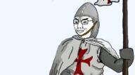 catholic catholicism christian_cross christian_identity christianity cloak closed_mouth cross crucifix face flag glasses helmet knight knights_templar smile smirk smug soyjak templar template variant:chudjak // 960x540 // 307.3KB