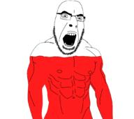 buff glasses muscles naked open_mouth poland soyjak variant:cobson // 1056x937 // 105.3KB