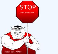 made_you_look prank smirk stop_sign subvariant:branigger text trick two_handed variant:brandon wife_beater // 1056x992 // 31.7KB