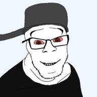 420 bloodshot_eyes brown_eyes clothes glasses happy looking_at_you pot pun smile stubble teeth transparent variant:feraljak weed // 1500x1500 // 119.4KB