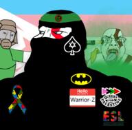 autism batman_(series) blue_eyes brap doom doomguy esl god_of_war gun islam jews kratos palestine slut_for_bjc spade star_of_david subvariant:mexiaryan transgender_flag variant:meximutt warrior-z_(user) warrior-zion warrior_for_trans_muslim_rights // 886x872 // 408.6KB