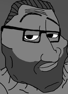 beard buff closed_mouth ernest_khalimov eyebrows gigachad glasses gray_hair gray_skin grey_background grey_hair grey_skin hair lips muscular_male nas:gigachad shirtless smug trend:gigajaks variant:smugjak // 554x772 // 29.9KB