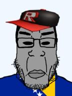 black_eyes black_sclera bosnia bosnian chud clothes flag:bosnia fnfpedo gray_skin grey_skin hat pedophile r roblox subvariant:chudplier variant:markiplier_soyjak // 600x800 // 69.3KB