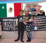 Andrés_Manuel_López_Obrador angry baby biting_lip brown_skin facial_mark flag forehead_mark guatemala impregnation kris_kane mexico painted_nails pregnant president queen_of_spades real subvariant:slutson variant:chudjak variant:cobson // 1076x1018 // 1.1MB