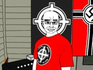 amplifier bald celtic_cross electric_guitar flag glasses guitar nazi_flag nazism skinhead smile subvariant:chudjak_front variant:chudjak wade_michael_page // 1700x1278 // 132.4KB