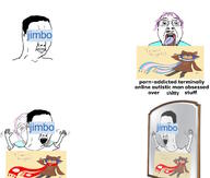 'toss ack ack! bloodshot_eyes closed_mouth crying death excited eyebrows eyelashes eyes flag:nazi_germany flag:transgender_pride_flag glasses hair hanging jimbo_(namefag) jimbo_(user) jumping lips looking_at_you looking_to_the_left meta:namefags mirror mustache name_tag niko_(oneshot) oneshot purple_hair reflection rope smile stonetoss stubble suicide swastika text tongue tongue_out tranny tranny_artstyle troon troonslop variant:bernd variant:chudjak wrinkles yellow_teeth // 1158x982 // 316.9KB