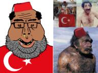 amerimutt angry beard brown brown_eyes brown_skin brownoid bug fez flag flag:turkiye furries furry glasses half_open_mouth insectoid irl meta:tagme mutt subhuman subvariant:markiplier_amerimutt sweating turk turkiye turkroach tvrkaryan variant:impish_soyak_ears variant:markiplier_soyjak // 1364x1024 // 1.0MB