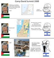2000 al-aqsa_mosque angry annexation balding calarts camp_david_summit_2000 demolition east_jerusalem excavator flag:israel flag:palestine gaza_strip glasses israel jerusalem map muhammad_al-durrah palestine politics stubble subvariant:so_true! text variant:soyak west_bank yasser_arafat zionism // 2279x2472 // 2.4MB