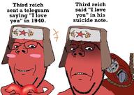 1940 3soyjaks ack blush blushing communism countryhuman germany nazism soviet_union subvariant:wholesome_soyjak third_reich variant:bernd variant:gapejak wwii // 1074x768 // 120.1KB