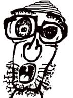 glasses open_mouth soyjak stubble variant:unknown // 350x466 // 20.6KB