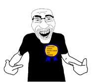 award black_shirt clothes cuck cuckold cuckoldry glasses hand open_mouth stubble tshirt variant:cucko variant:shirtjak // 1092x943 // 72.2KB