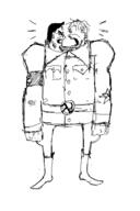 2soyjaks clothes communism ear full_body glasses hair hammer_and_sickle mustache nazism open_mouth redraw side_profile stubble swastika variant:bernd variant:chudjak // 400x600 // 20.6KB