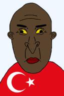big_nose brown_skin countrywar flag flag:turkiye subvariant:vlodpedo turkish_flag turkiye turkroach tvrkaryan variant:unknown variant:vlodson yellow_eyes yellow_sclera // 800x1200 // 52.9KB