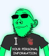 central_intelligence_agency federal_bureau_of_investigation glasses glowing green_skin grey_shirt heart i_love smile subvariant:nushrimpish subvariant:shrimpish sunglasses text trend:glowie variant:gapejak // 787x900 // 100.7KB