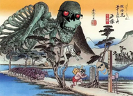 japan jsid monster red_eyes skeleton skull subvariant:doctos subvariant:hornyson subvariant:neutralplier variant:cobson variant:markiplier_soyjak variant:soyak // 900x652 // 1.1MB