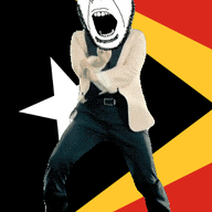 angry animated country dance flag:timor-leste gangnam_style glasses open_mouth soyjak stubble timor-leste variant:cobson // 300x460 // 503.7KB