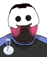 award badge black_skin blush cord cordnigger cordtranny cordtroon discord facemask hair mask natejak nigger red_lips subvariant:hunky_twink_sex_machine sweating text variant:alicia yellow_sclera // 592x720 // 68.5KB