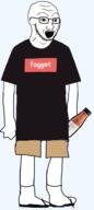 antialiased clothes comic_sans faggot full_body holding_object holding_soylent leg sandals shorts sock soy soylent transparent_background variant:soyak // 423x948 // 91.8KB