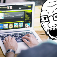 anime computer glasses kissanime laptop open_mouth piracy screen soyjak stubble variant:soyak // 1280x840 // 1.1MB