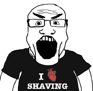 black_shirt clothes heart i_love no_stubble shaved subvariant:science_lover text variant:markiplier_soyjak white_skin // 800x789 // 41.1KB