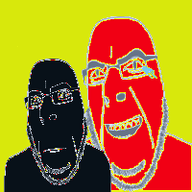 2soyjaks animated closed_mouth coal crying ext=gif flashing glasses laughing looking_at_you neutral open_mouth soyjak stubble variant:cobson // 200x200 // 328.2KB