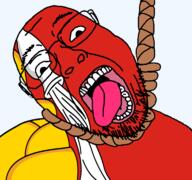 ack dead flag flag:voronezh_oblast glasses hair hanging oblast open_mouth rope russia skin soyjak stubble suicide teeth tongue transparent transparent_background variant:bernd voronezh_oblast white yellow_teeth // 768x719 // 104.5KB