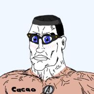 avengers beanie buff closed_mouth ear glasses hair necklace purple_eyes soy soyjak soylent soytran subvariant:perceptive_chud template transparent_background variant:chudjak variant:soytan // 799x799 // 102.2KB