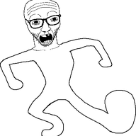 animated dance ext=gif full_body glasses open_mouth teeth variant:casnatus wrinkles // 544x503 // 39.8KB