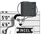 angry glasses hair hand height holding_object incel manlet open_mouth short sign soyjak speech_bubble text variant:chudjak // 768x540 // 56.7KB