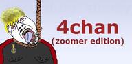 4chan crying hanging nate noose obese tongue variant:bernd zoomer // 411x201 // 21.9KB