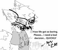 bottle chud clothes fur furry gaping_mouth glasses hair soy soylent stubble tail text variant:unknown // 592x508 // 106.8KB