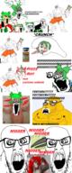 4chan angry animal anime anonymous arm baby blood bloodshot_eyes bug clothes comic crunch crying dog frog full_body furry gore green_hair hair hand hands_up holding_object janny john_morris leg meds multiple_soyjaks mustache nigger open_mouth pepe reddit reddit_moment screaming soyjak stretched_mouth stubble subvariant:wewjak text thick_eyebrows tshirt variant:a24_slowburn_soyjak variant:cryboy_soyjak variant:feraljak variant:soyak white_skin yellow yotsoyba // 2000x4784 // 1.6MB