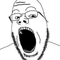 beard eyebrows glasses merge open_mouth series:fusionjaks stubble variant:cobson variant:gapejak // 721x720 // 101.2KB