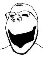 bald black_eyes creepy distorted glasses horror nose open_mouth scary soulless stubble subvariant:wholesome_soyjak variant:gapejak // 600x800 // 7.4KB